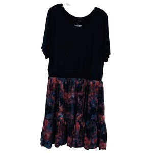 Torrid Tiered Midi Dress Super Soft & Challis Multi Plaid Size 2X Stretch